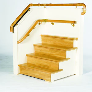 Barandilla lineal en acero inoxidable satinado